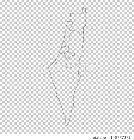 Outline israel map 140777371
