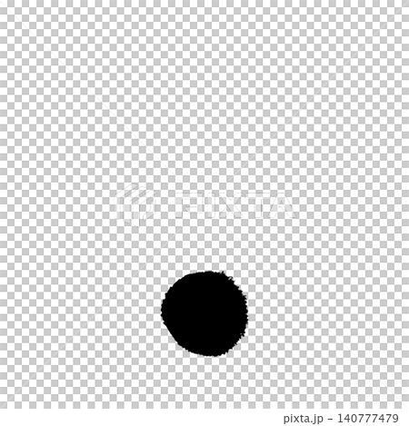句號或點、書法筆觸、Alpha通道 140777479