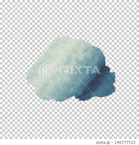 Watercolor accents - indigo Watercolor accents - indigo 140777515