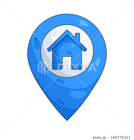 Illustration of home location Illustration of home location 140778161