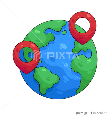 Illustration of location pin Illustration of location pin 140778162