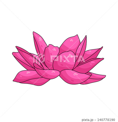 Illustration of lotus flower Illustration of lotus flower 140778190