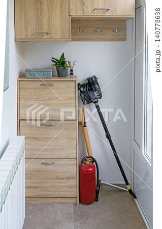 Cleaning tools inside apartment Cleaning tools inside apartment 140778638