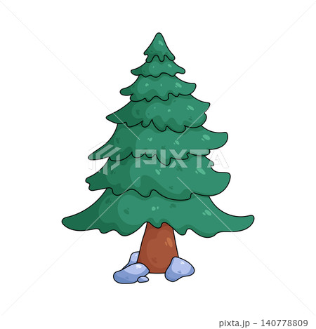 Illustration of pine tree Illustration of pine tree 140778809