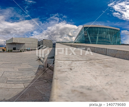Oslo Opera House plaza and glass facade Oslo Opera House plaza and glass facade 140779080