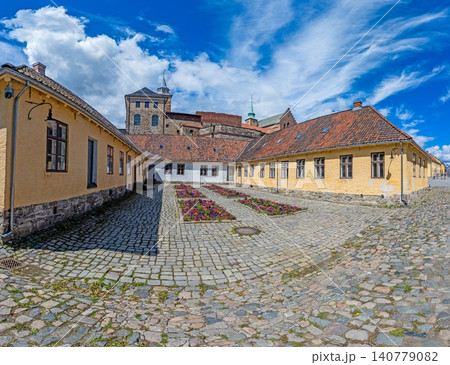 Akershus Fortress courtyard in Oslo 140779082