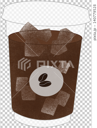 iced coffee in glass iced coffee in glass 140779528