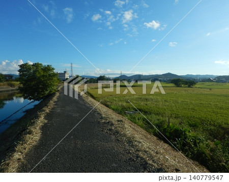 田舎の川のある風景 田舎の川のある風景 140779547
