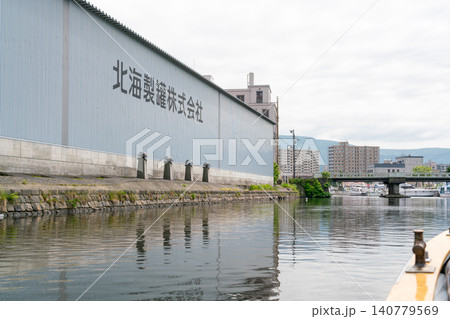 《北海道》日本の都市風景 小樽運河と周辺の街並みを望む(令和8年6月) 《北海道》日本の都市風景 小樽運河と周辺の街並みを望む(令和8年6月) 140779569
