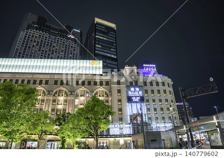 大阪夜景 難波 南海なんば駅 大阪府大阪市 大阪夜景 難波 南海なんば駅 大阪府大阪市 140779602