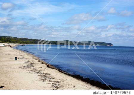 Polish Baltic Sea beautiful blue sea waves sand and beach Polish Baltic Sea beautiful blue sea waves sand and beach 140779678