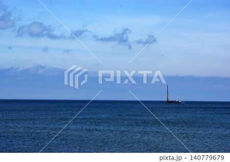 Polish Baltic Sea beautiful blue sea waves sand and beach Polish Baltic Sea beautiful blue sea waves sand and beach 140779679