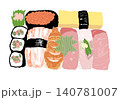 折り詰めのお寿司 140781007