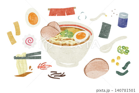 ラーメンとトッピング ラーメンとトッピング 140781501