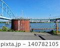淀川の取水塔（大阪） 140782105