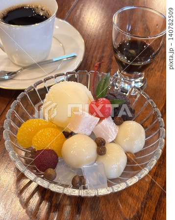 白玉クリームあんみつセット 白玉クリームあんみつセット 140782509