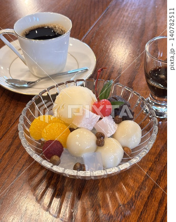 白玉クリームあんみつセット 白玉クリームあんみつセット 140782511