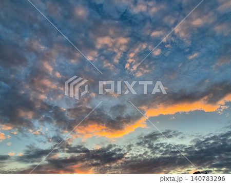 Colorful Dramatic Cloudscape at Sunset Colorful Dramatic Cloudscape at Sunset 140783296