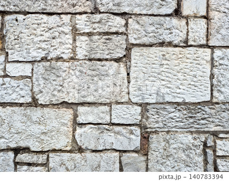 White stone wall texture background 140783394