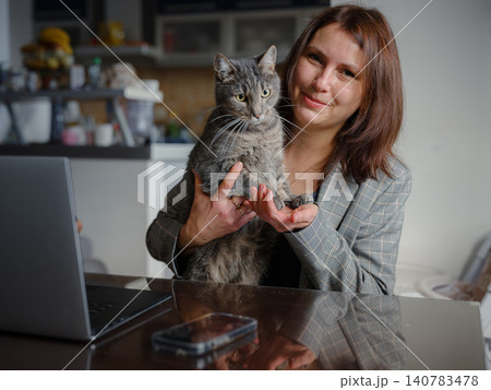 Remote Working Mother Balancing Home and Career Remote Working Mother Balancing Home and Career 140783478