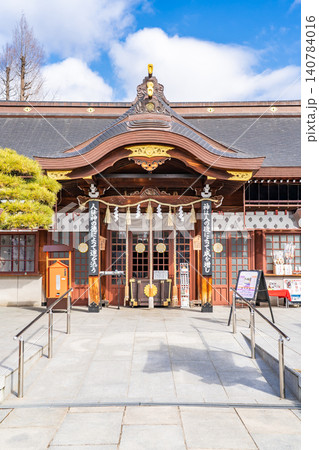 大阪市阿倍野区北畠 阿部野神社 拝殿(南朝方の北畠親房と北畠顕家を祀る神社) 大阪市阿倍野区北畠 阿部野神社 拝殿(南朝方の北畠親房と北畠顕家を祀る神社) 140784016