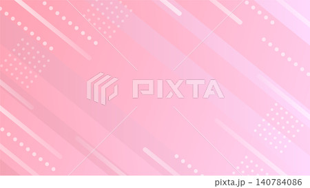 ピンクグラデーションのサイバーフレーム背景 横長 16:9 140784086