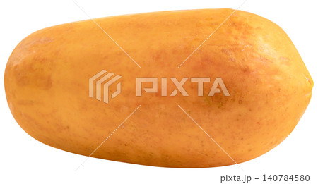 High quality studio shot of a whole ripe papaya isolated. The fruit features a vibrant orange and yellow skin, perfect for healthy food and tropical fruit concepts. High quality studio shot of a whole ripe papaya isolated. The fruit features a vibrant orange and yellow skin, perfect for healthy food and tropical fruit concepts. 140784580