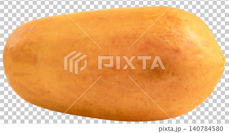 High quality studio shot of a whole ripe papaya isolated. The fruit features a vibrant orange and yellow skin, perfect for healthy food and tropical fruit concepts. High quality studio shot of a whole ripe papaya isolated. The fruit features a vibrant orange and yellow skin, perfect for healthy food and tropical fruit concepts. 140784580