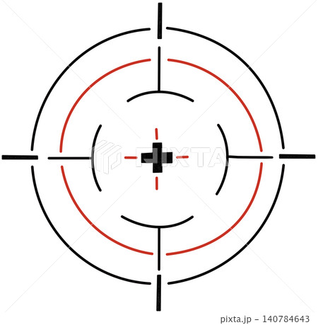 scope reticle illustration 140784643