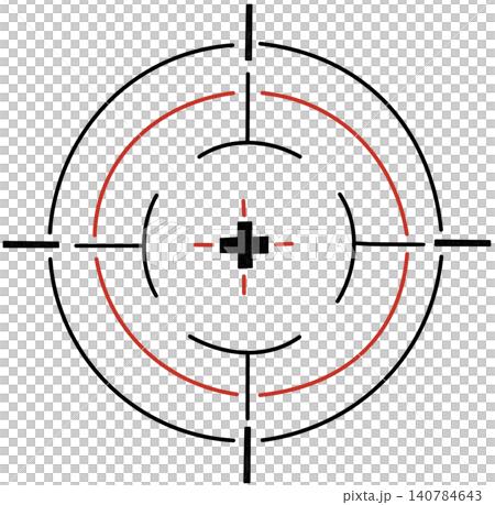 scope reticle illustration 140784643