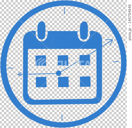 blue calendar icon 140784646