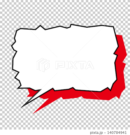A jagged, uneven speech bubble expressing unstable emotions, such as anxiety and fear. A jagged, uneven speech bubble expressing unstable emotions, such as anxiety and fear. 140784941