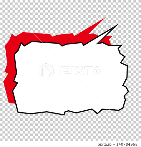 A jagged, uneven speech bubble expressing unstable emotions, such as anxiety and fear. A jagged, uneven speech bubble expressing unstable emotions, such as anxiety and fear. 140784968