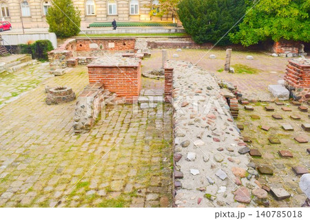 ソフィア中心部に残る古代ローマ遺跡 ソフィア中心部に残る古代ローマ遺跡 140785018
