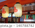 安芸の宮島厳島神社回廊の献灯 140788782