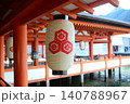 安芸の宮島厳島神社回廊の献灯 140788967
