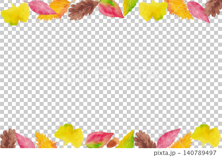 A frame design featuring hand-painted watercolors of fallen leaves and acorns, evoking the feeling of autumn. A frame design featuring hand-painted watercolors of fallen leaves and acorns, evoking the feeling of autumn. 140789497