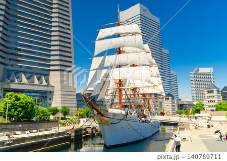 横浜・日本丸 総帆展帆(そうはんてんぱん) 横浜・日本丸 総帆展帆(そうはんてんぱん) 140789711