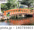 【東京・明治通り】五の橋と朱塗りの太鼓橋 【東京・明治通り】五の橋と朱塗りの太鼓橋 140789803