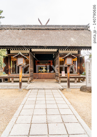 大阪市住吉区住吉 大海神社 幣殿(重要文化財)住吉大社の境内摂社(住吉の別宮)海の神様 大阪市住吉区住吉 大海神社 幣殿(重要文化財)住吉大社の境内摂社(住吉の別宮)海の神様 140790686