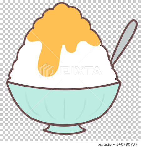 Mandarin orange shaved ice Mandarin orange shaved ice 140790737