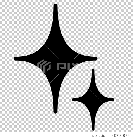 Simple black glitter icon Simple black glitter icon 140791079