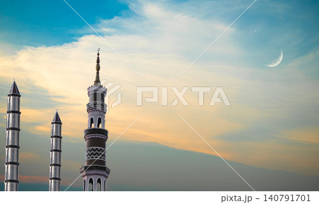 Masjid dome islam moon star night isra miraj namaz sunset background mubaruk greeting islam ramadan element masjid aqsa hajj kaaba umrah eid arabian religion islamic arab muslim greeting miraj kaaba. 140791701