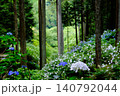 東京あきる野市の紫陽花の名所あじさい山の景観 140792044