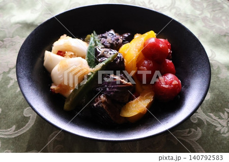 夏野菜の大根おろし煮びたし 夏野菜の大根おろし煮びたし 140792583