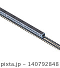 線路の上を走るアイソメトリックスタイルの電車のイラスト。主線あり、鉄道・交通安全・鉄道インフラ素材。 140792848
