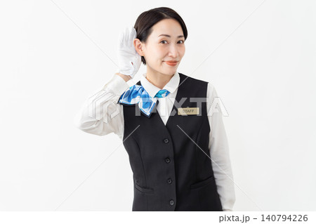 制服を着たアテンダントの女性 旅行イメージ 制服を着たアテンダントの女性 旅行イメージ 140794226