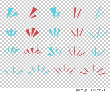 A set of pop and colorful hand-drawn style effect illustrations. A set of pop and colorful hand-drawn style effect illustrations. 140794712