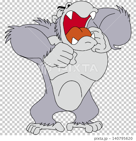 Hand-drawn animal illustration ☆ Gorilla Hand-drawn animal illustration ☆ Gorilla 140795620