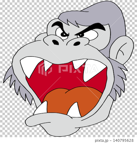 Hand-drawn animal illustration ☆ Gorilla Hand-drawn animal illustration ☆ Gorilla 140795628